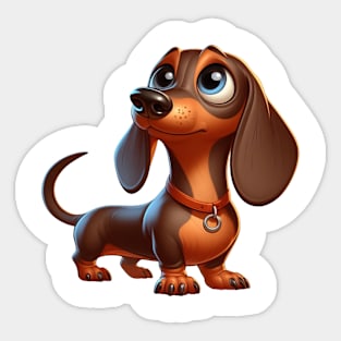 Cute Dachshund Sticker